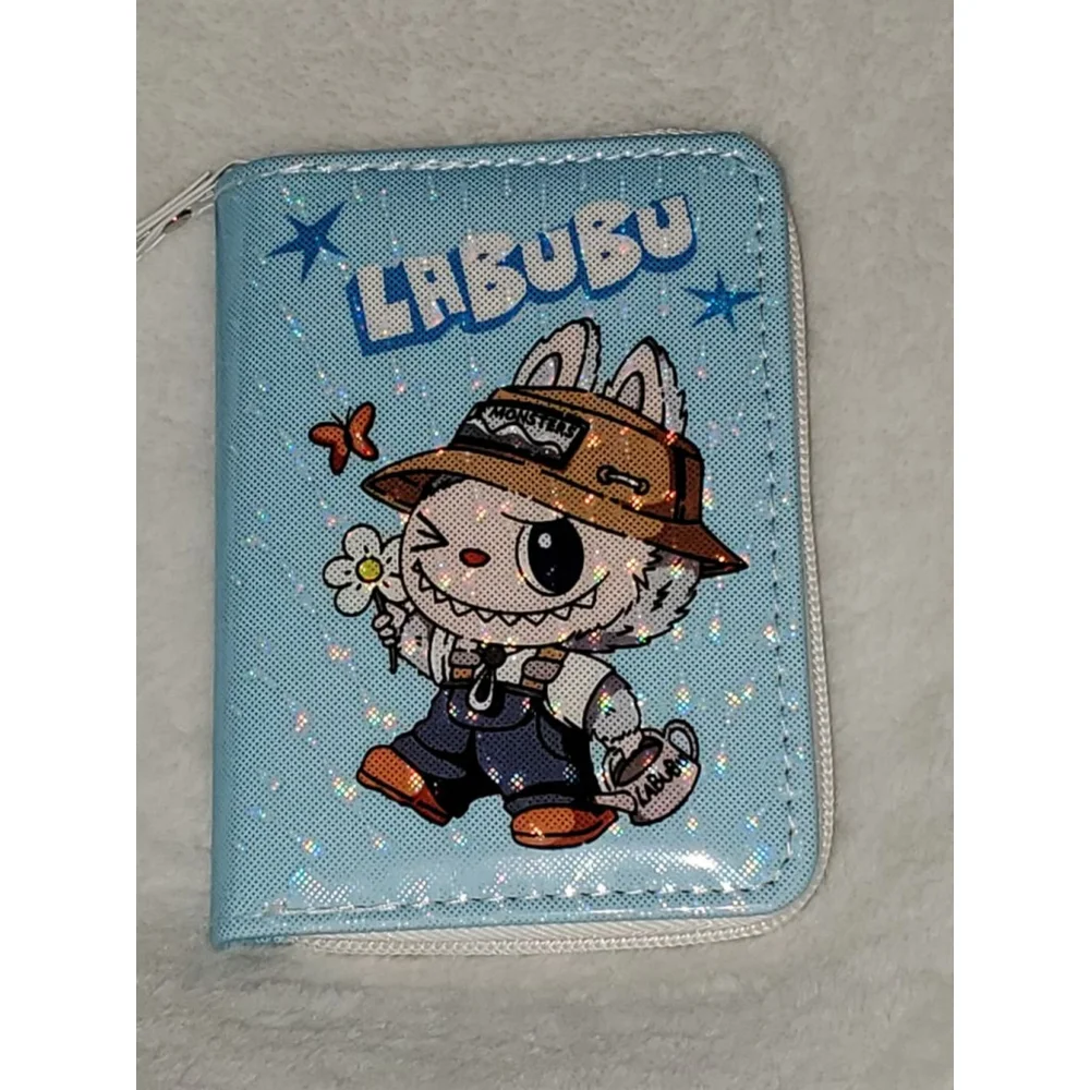 Blue Labubu Character Wallet/wristlet